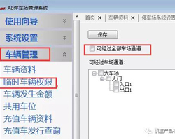 臨時(shí)車(chē)輛通行權(quán)限設(shè)置